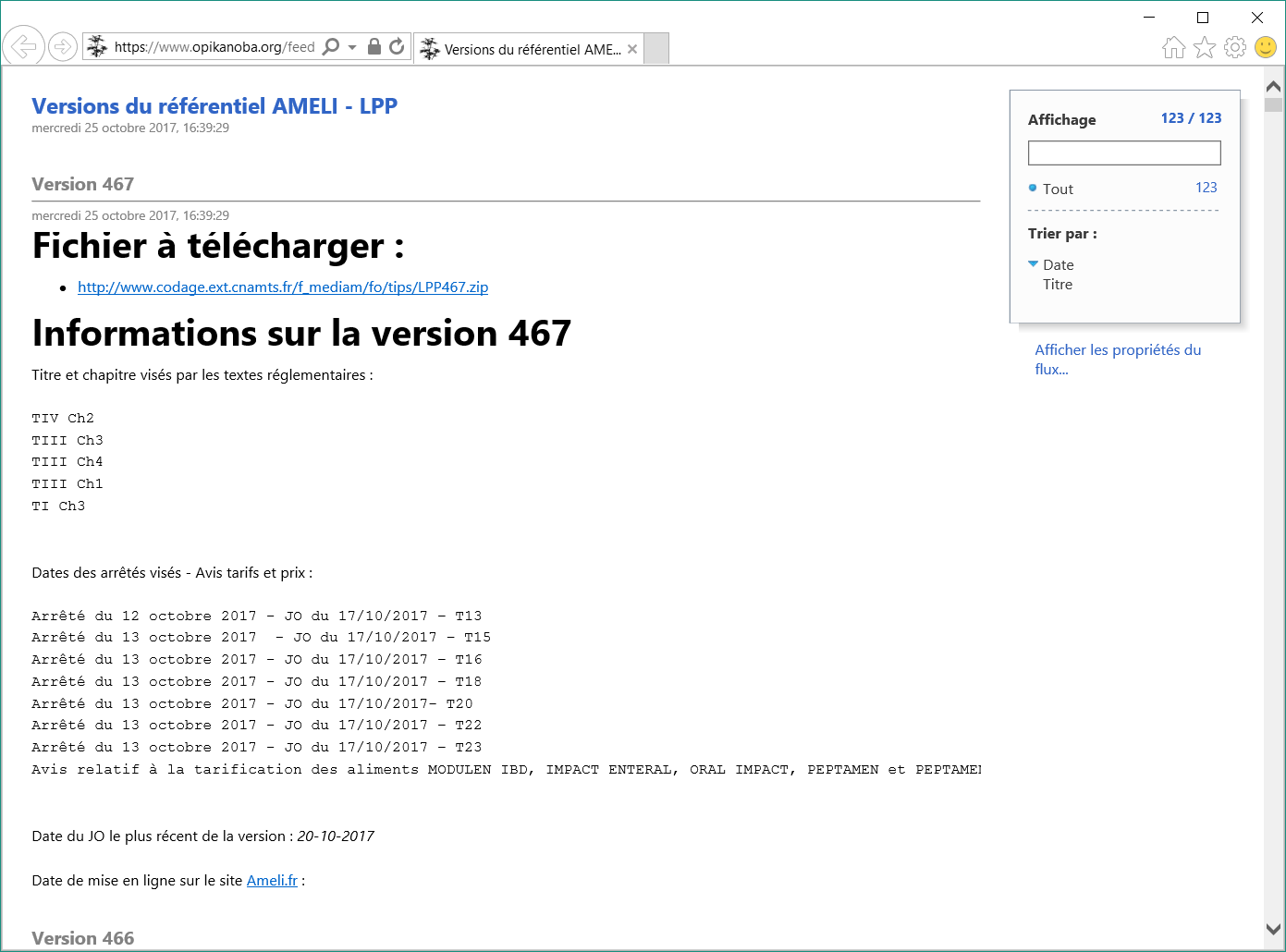 Flux Atom dans IE11